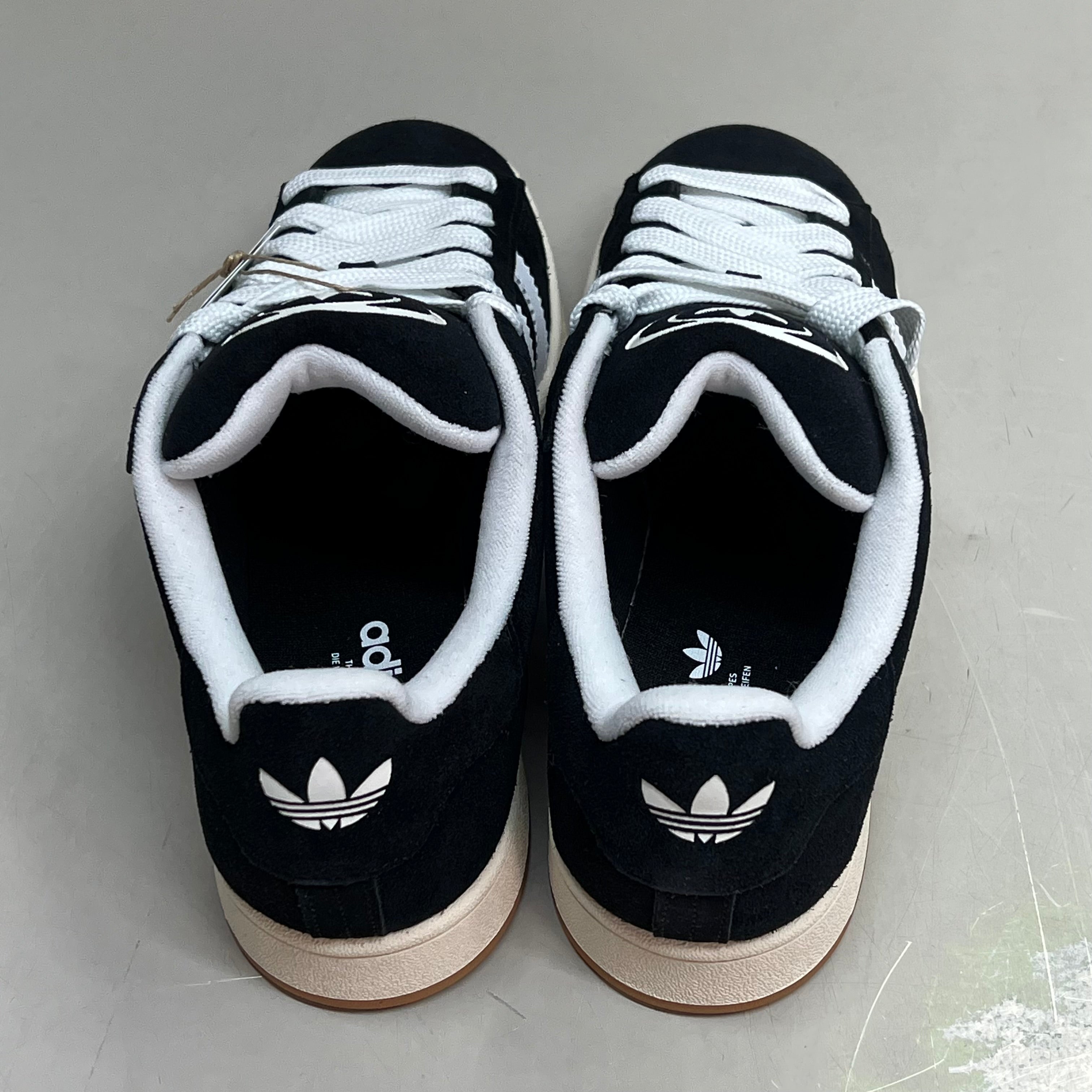 ADIDAS Campus 00s Fat Lace Sneaker Mens Sz 10.5 Black/Cloud White/Off White