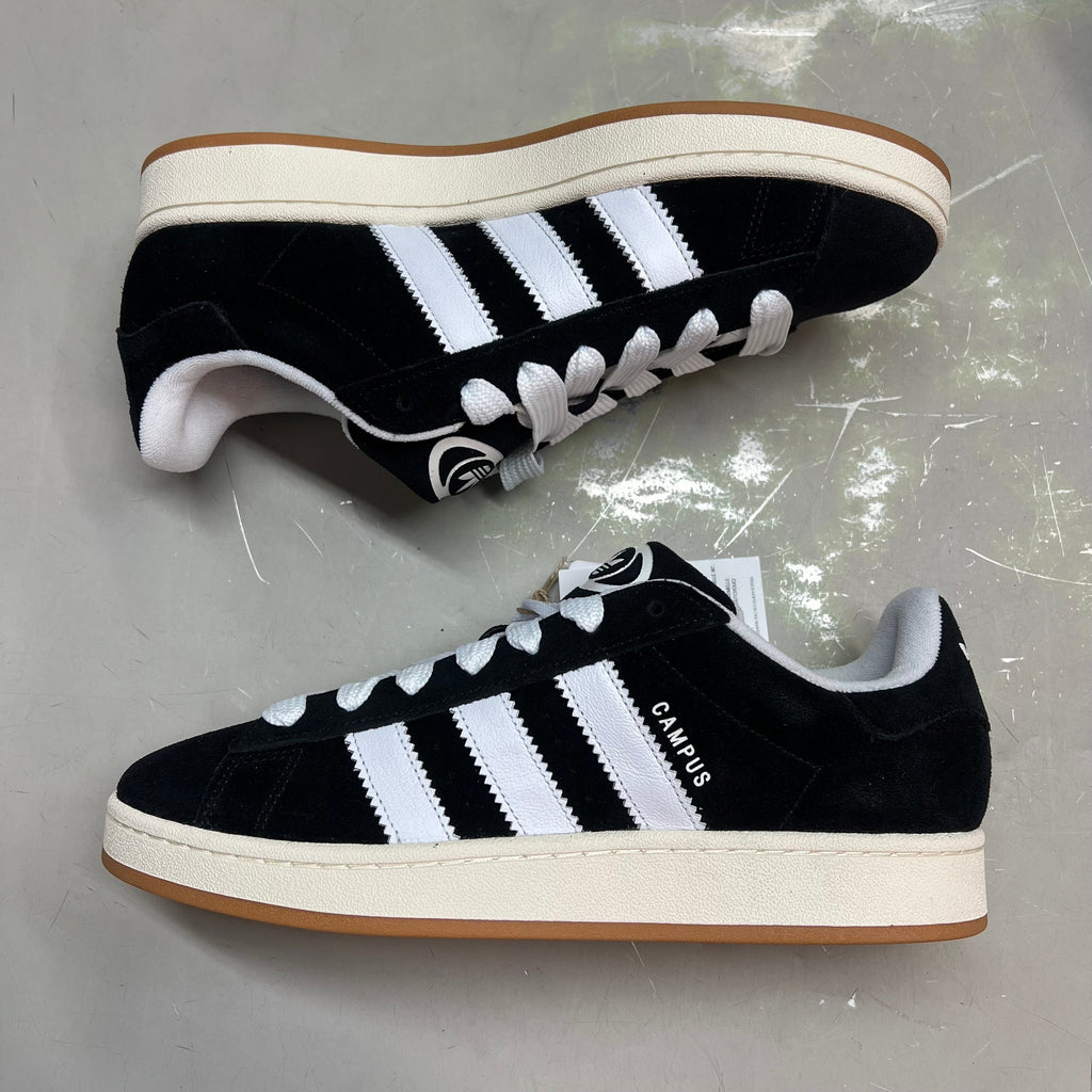 ADIDAS Campus 00s Fat Lace Sneaker Mens Sz 10.5 Black/Cloud White/Off White